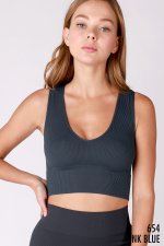 V NECK CROP TOP
