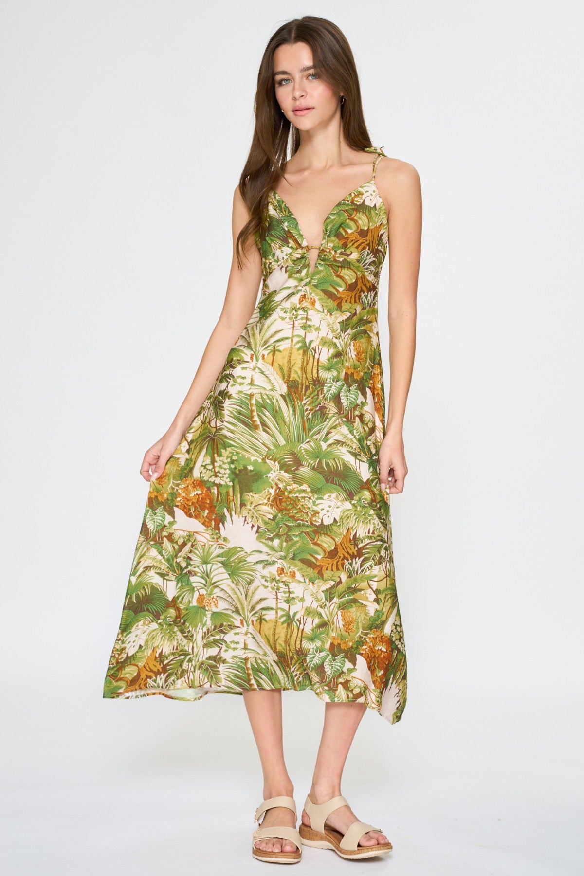 JANICE JUNGLE PRINT DRESS