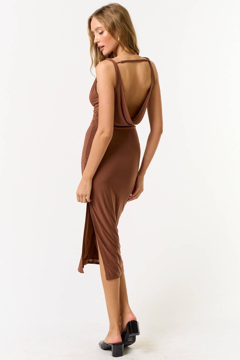 KELLY COWL NECK DRESS