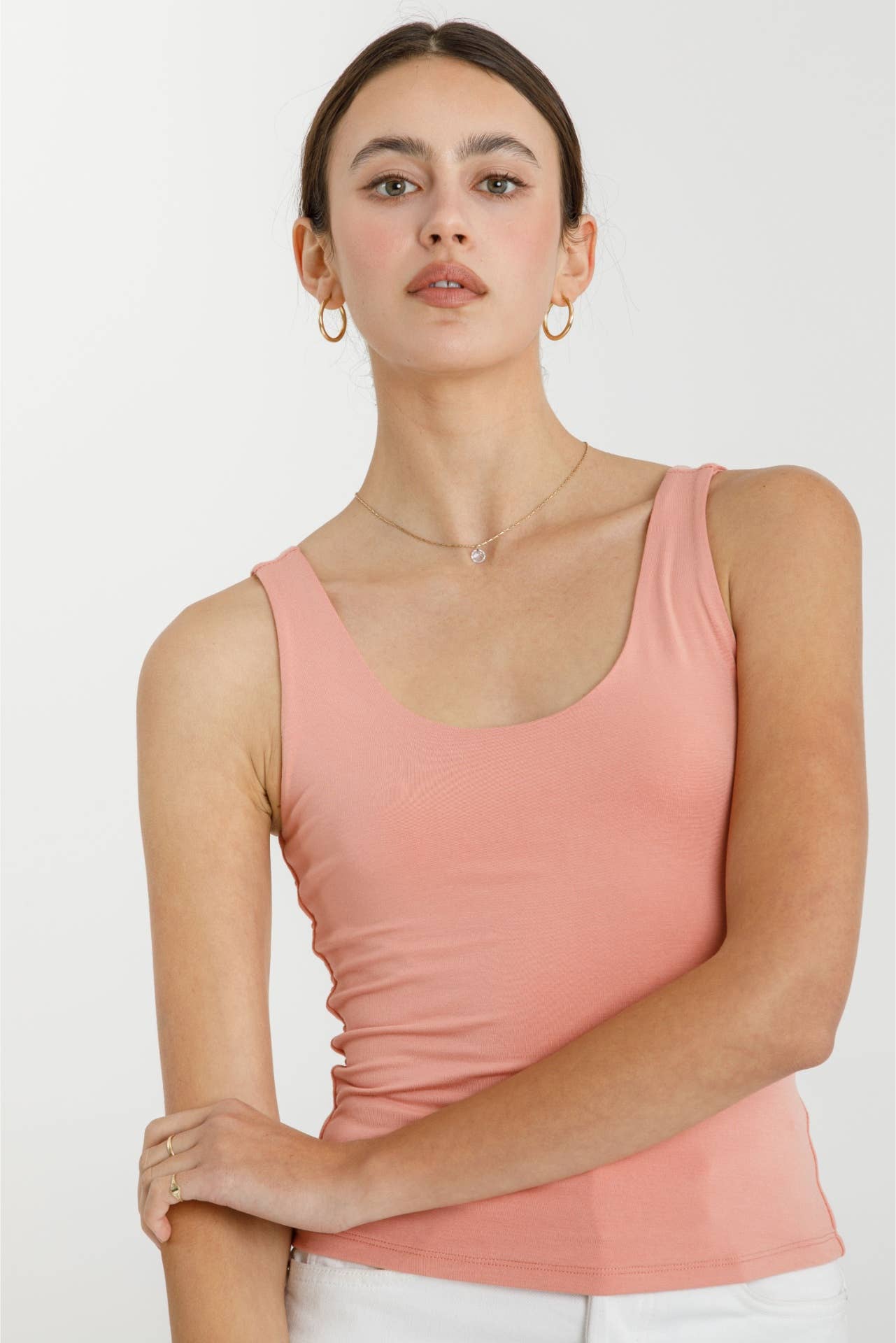 CARRIE SCOOP NECK TANK