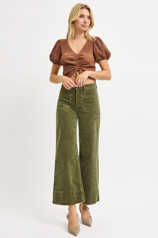 SENA CORDUROY WIDE LEG PANT