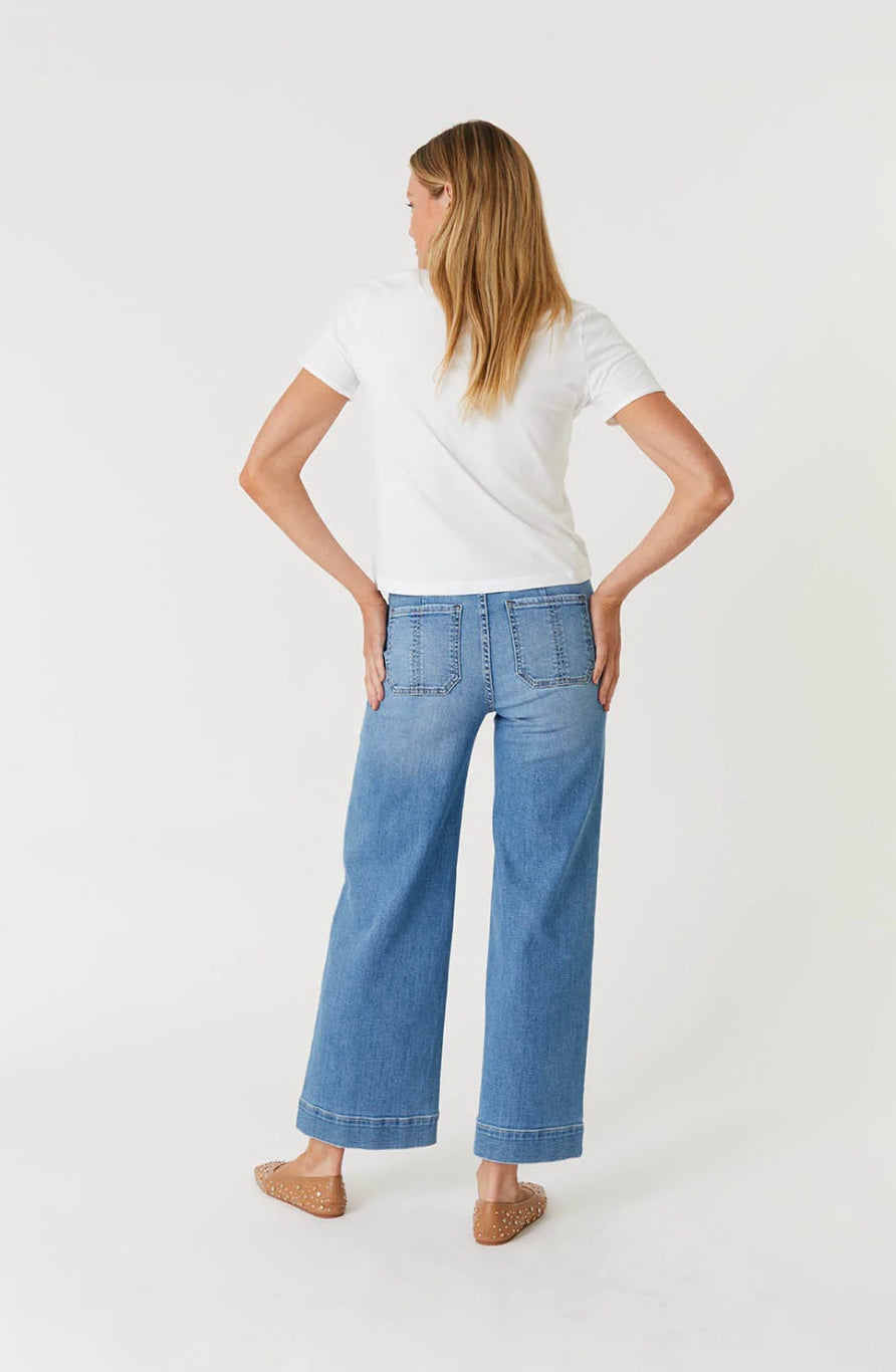 CAMILLE EXPOSED BUTTON FLY DENIM