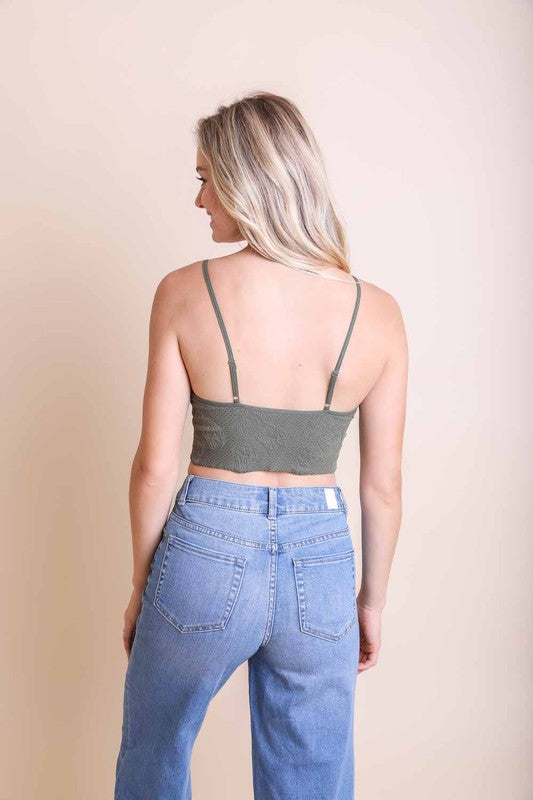TEXTURED BRALETTE