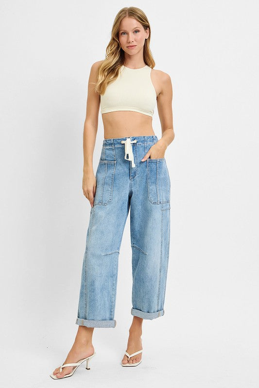 KALLIE BARREL JEANS