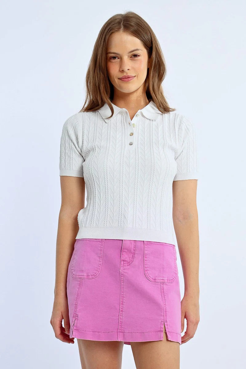 LACEY KNIT TOP