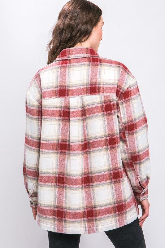 JANNA PLAID SHACKET