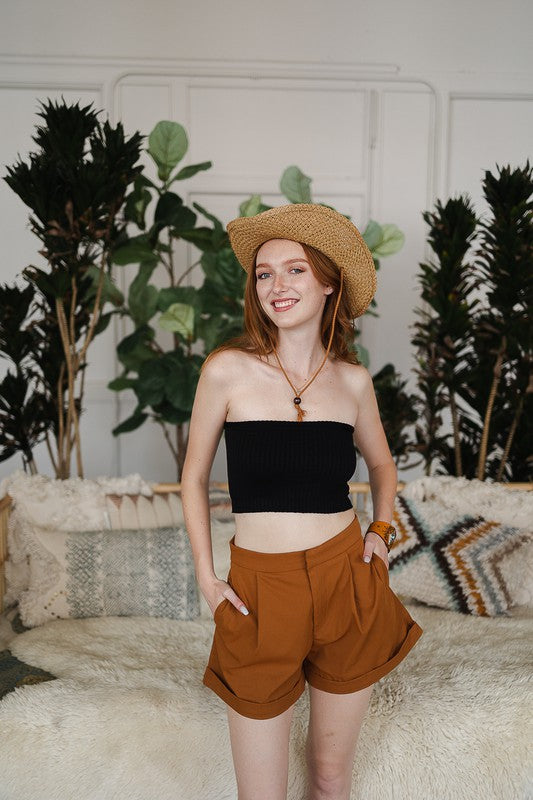 RIBBED TUBE TOP