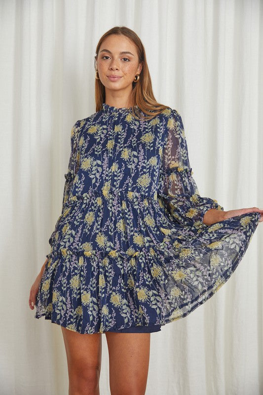 JAYLENE FLORAL MINI DRESS