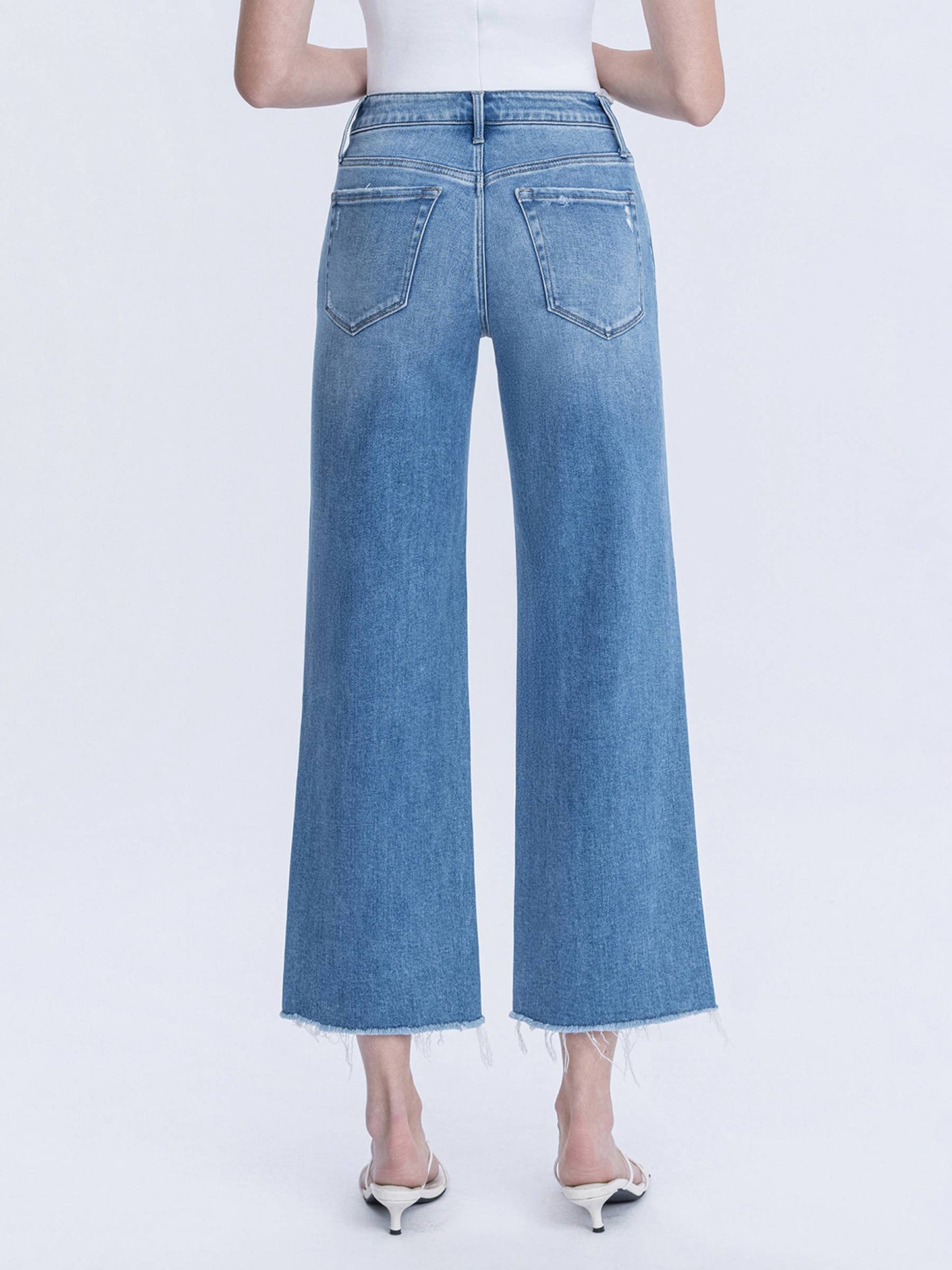 JANELLE WIDE LEG CROP DENIM