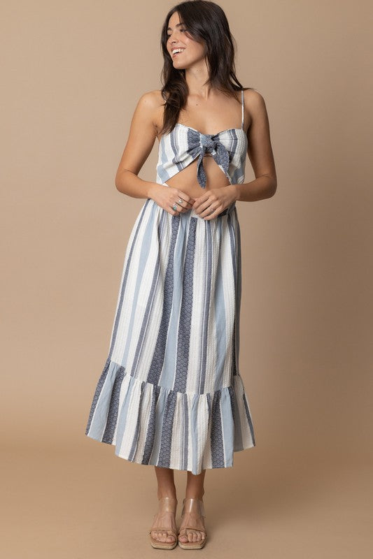 CASSANDRA STRIPED DRESS