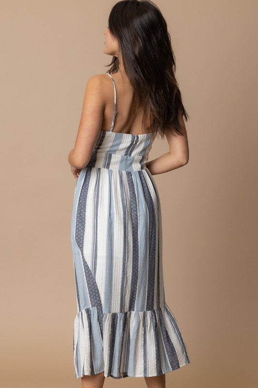 CASSANDRA STRIPED DRESS