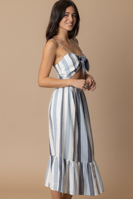 CASSANDRA STRIPED DRESS