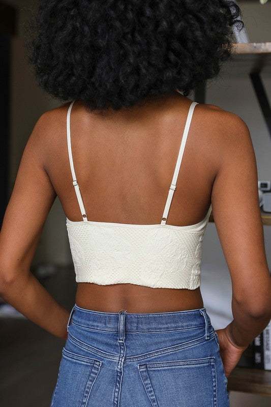 TEXTURED BRALETTE