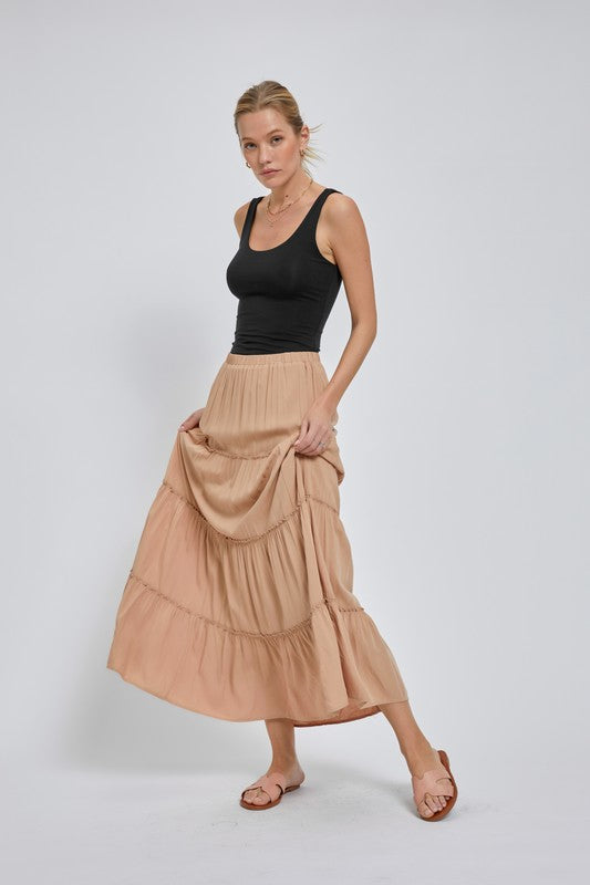 AUDREY TIERED SKIRT