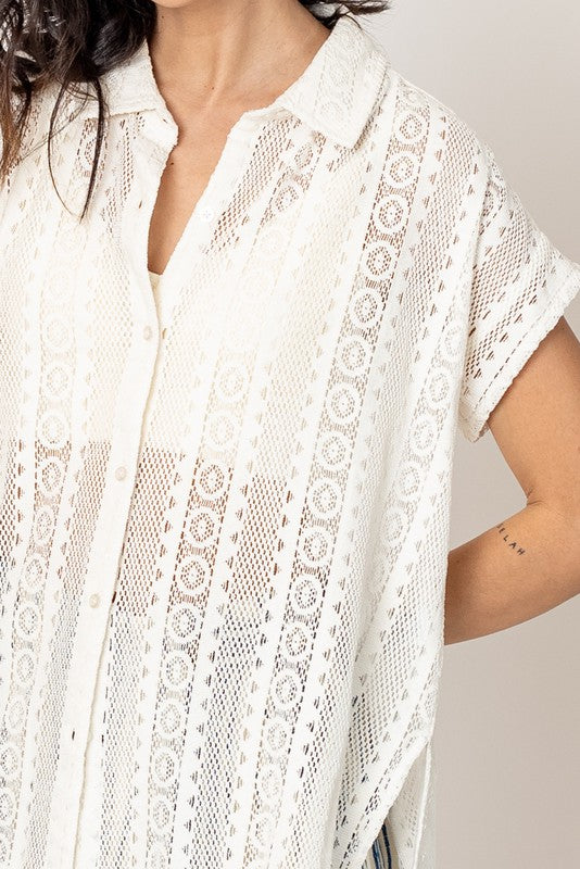 LAURA CROCHET SHIRT