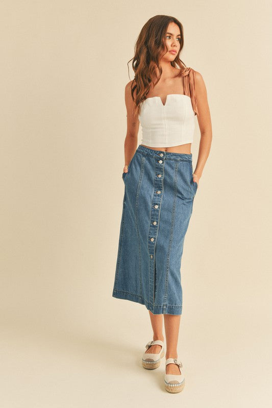 ABIGAIL DENIM SKIRT