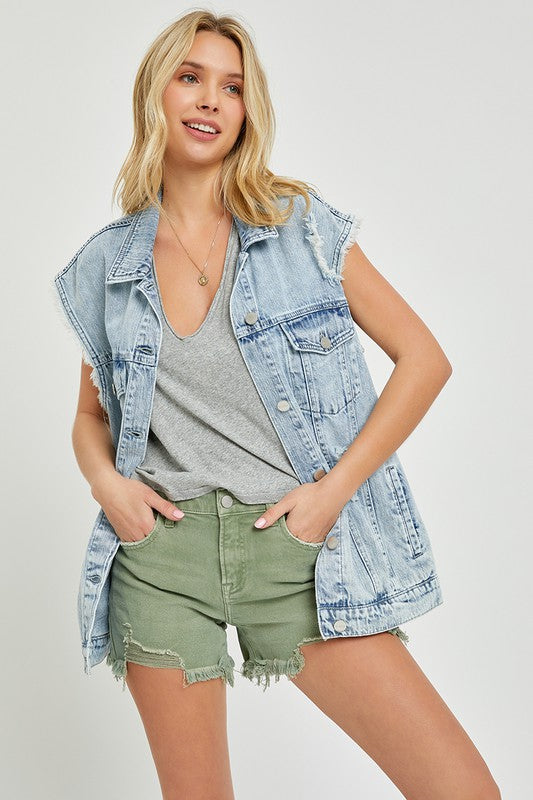 DANI OVERSIZED DENIM VEST