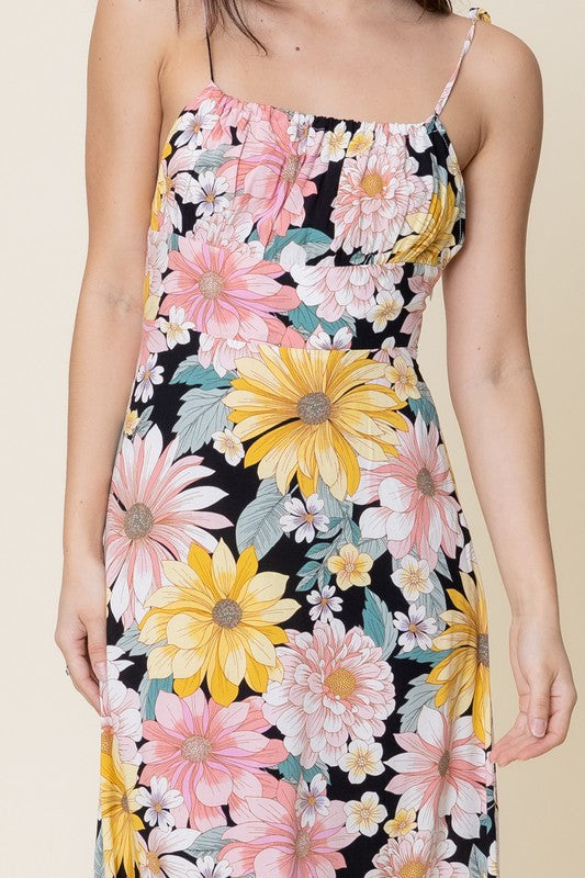 GIA FLORAL MIDI DRESS