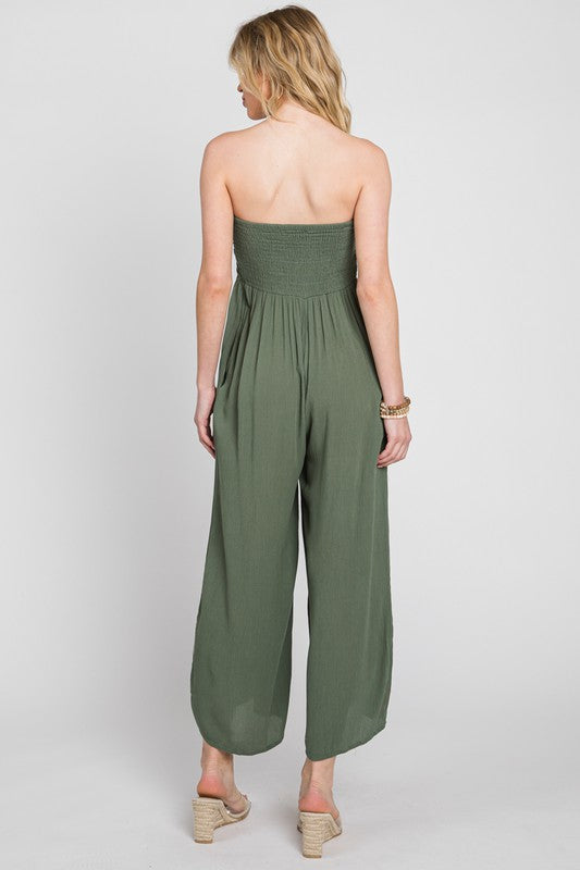 IRIS STRAPLESS JUMPSUIT