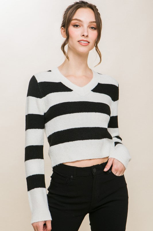 DONNA STRIPED SWEATER