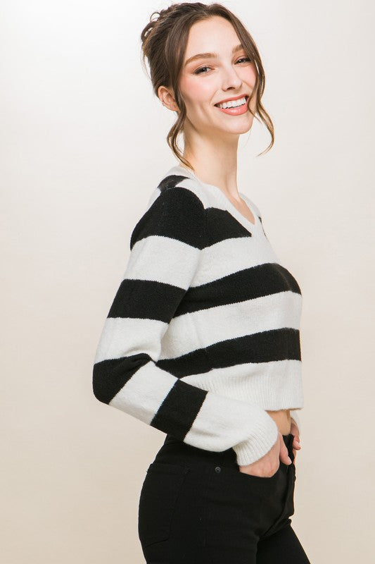 DONNA STRIPED SWEATER