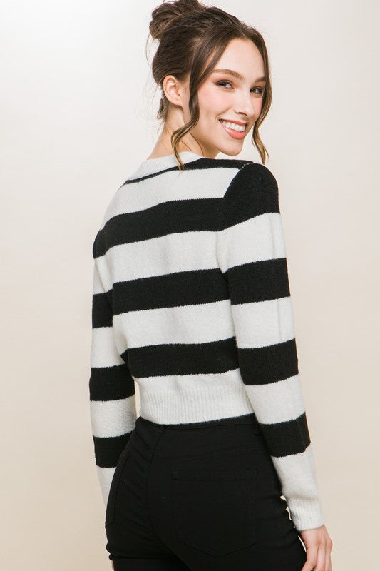 DONNA STRIPED SWEATER