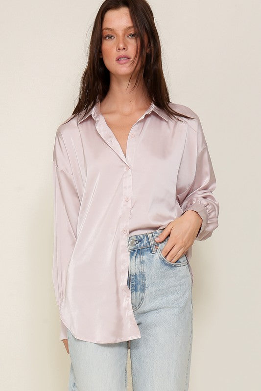 JOSEPHINE SATIN SHIRT