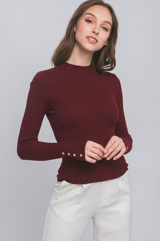 ZOEY TEXTURED TURTLENECK
