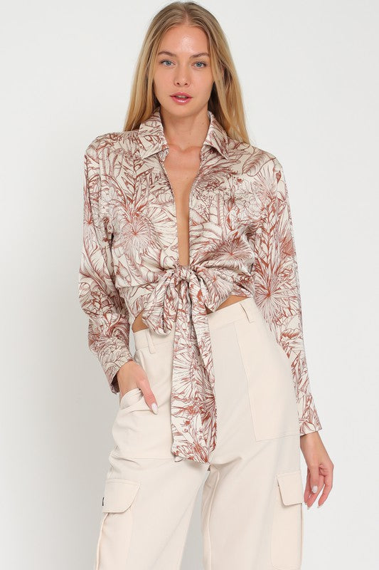 WINNIE TIE FRONT TOP