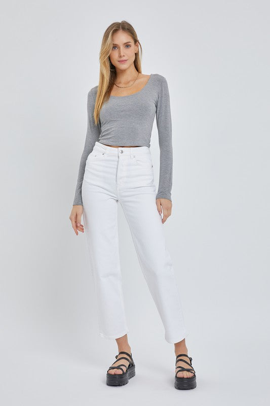 BELLA BASIC LONG SLEEVE TOP