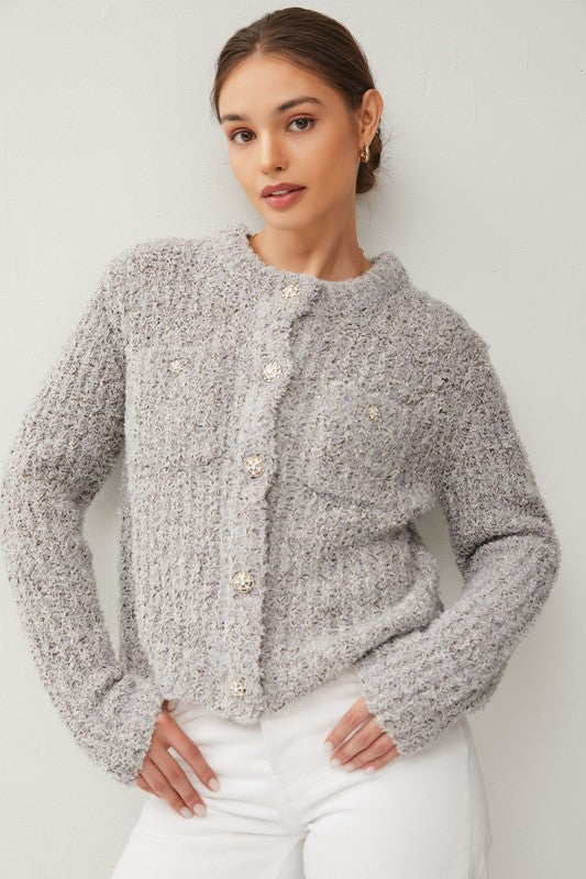 EVA SHORT SWEATER JACKET