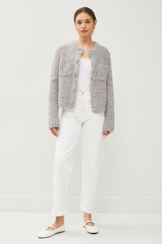 EVA SHORT SWEATER JACKET