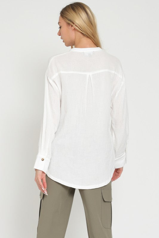 EMILY BUTTON FRONT SHIRT