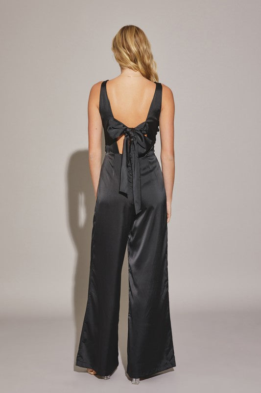 REBECCA SATIN JUMPSUIT
