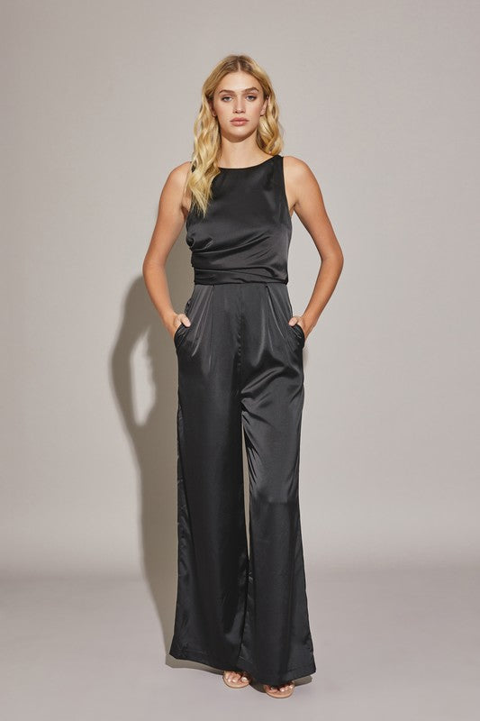 REBECCA SATIN JUMPSUIT