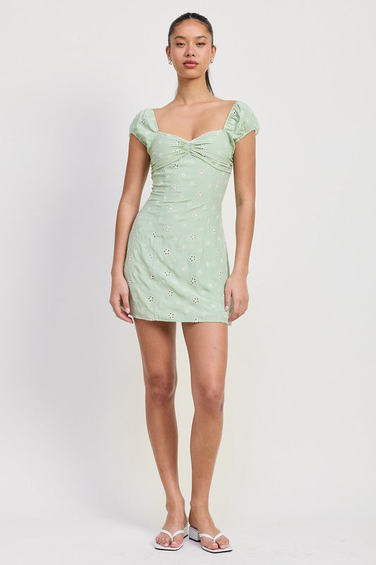 JULIET EYELET DRESS
