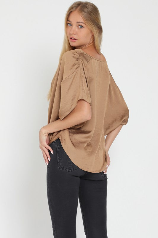FELICITY SATIN TOP