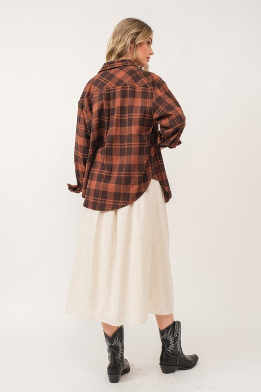 LEILANI OVERSIZED FLANNEL