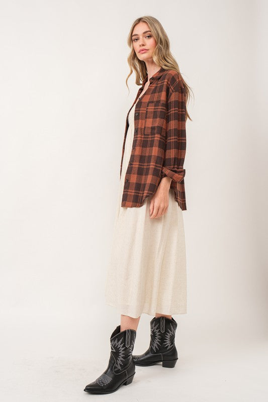 LEILANI OVERSIZED FLANNEL