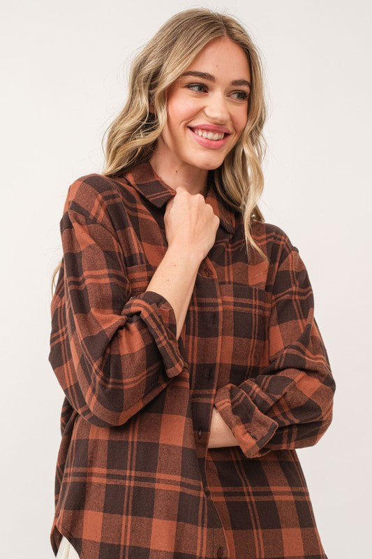 LEILANI OVERSIZED FLANNEL