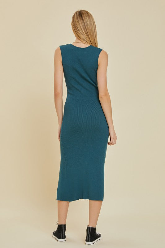 HEIDI SLEEVELESS SWEATER DRESS