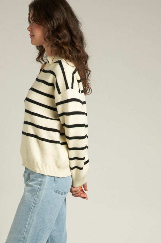 KARA STRIPED SWEATER