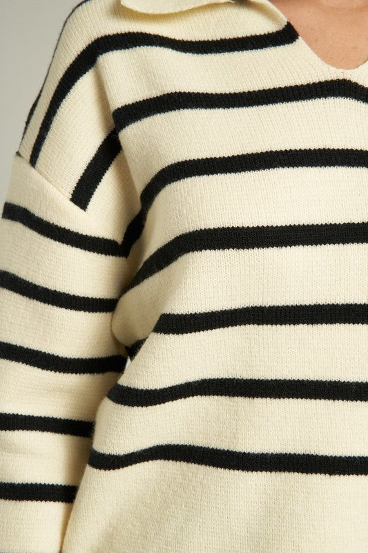 KARA STRIPED SWEATER