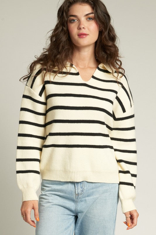 KARA STRIPED SWEATER