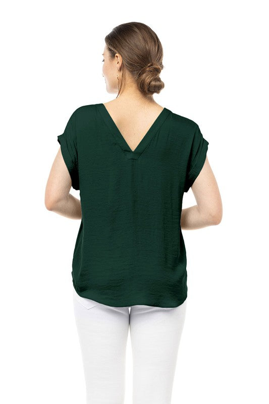 JACKIE V NECK TOP