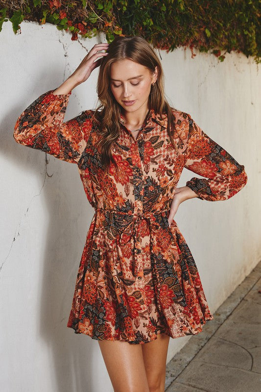 CARLA FLORAL MINI DRESS