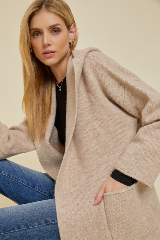 NATALIA HOODED CARDIGAN