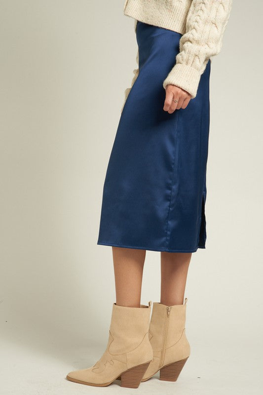 LUCILLE SATIN SKIRT