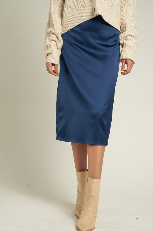 LUCILLE SATIN SKIRT