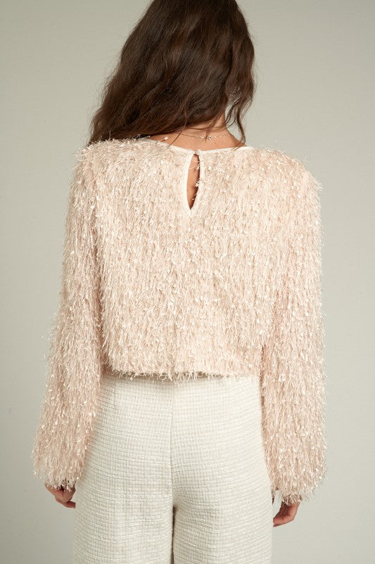 ARIANA FRINGED CROP TOP